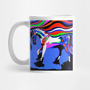 Horse:  Rainbow Pony Abstract Mug